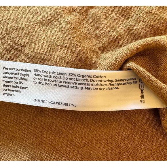 EILEEN FISHER Organic Linen/Organic Cotton Lightweight Sweater Size M - Picture 4 of 4